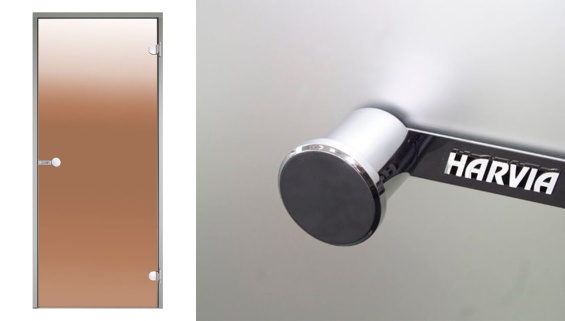 Door for Steam Room cm 79x189 - Bronze Glass